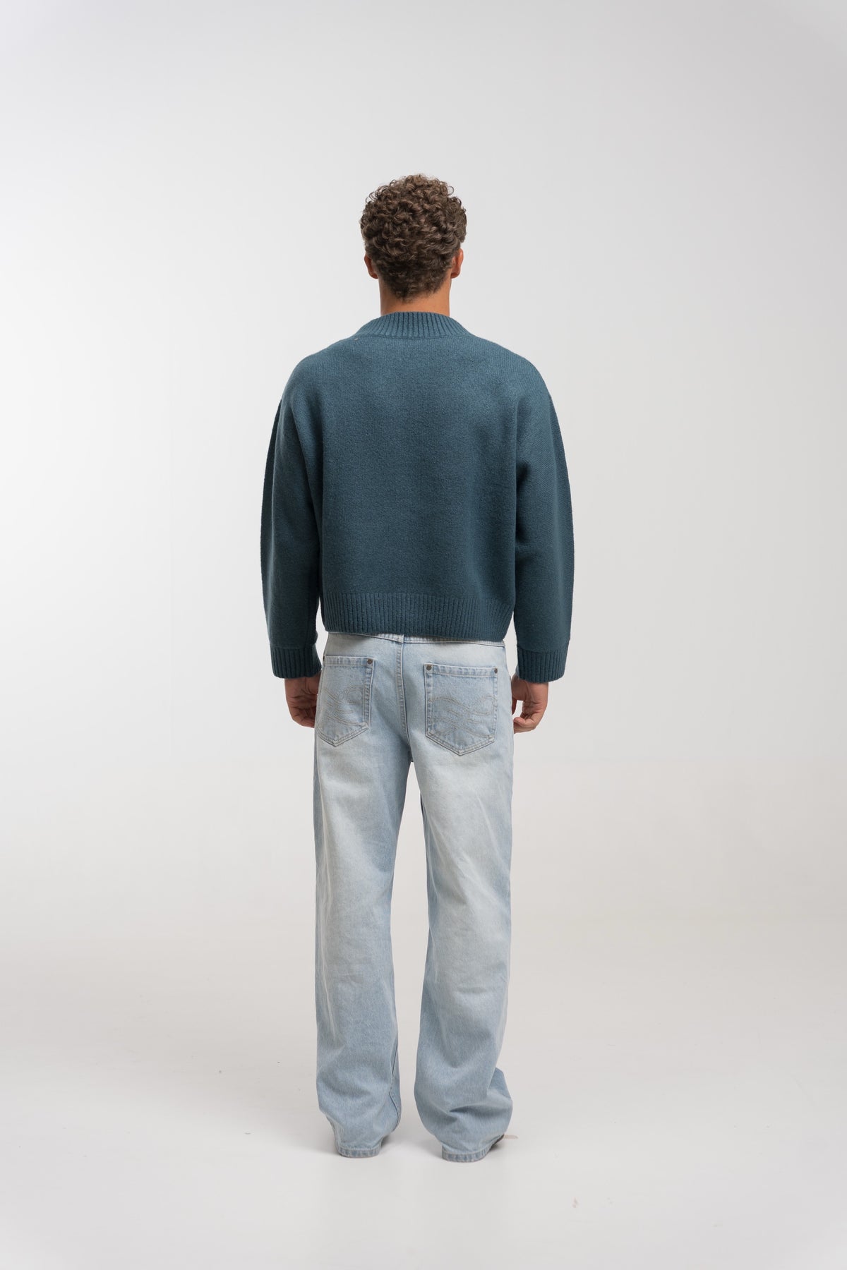 PETROL MERIDIAN KNIT SWEATER