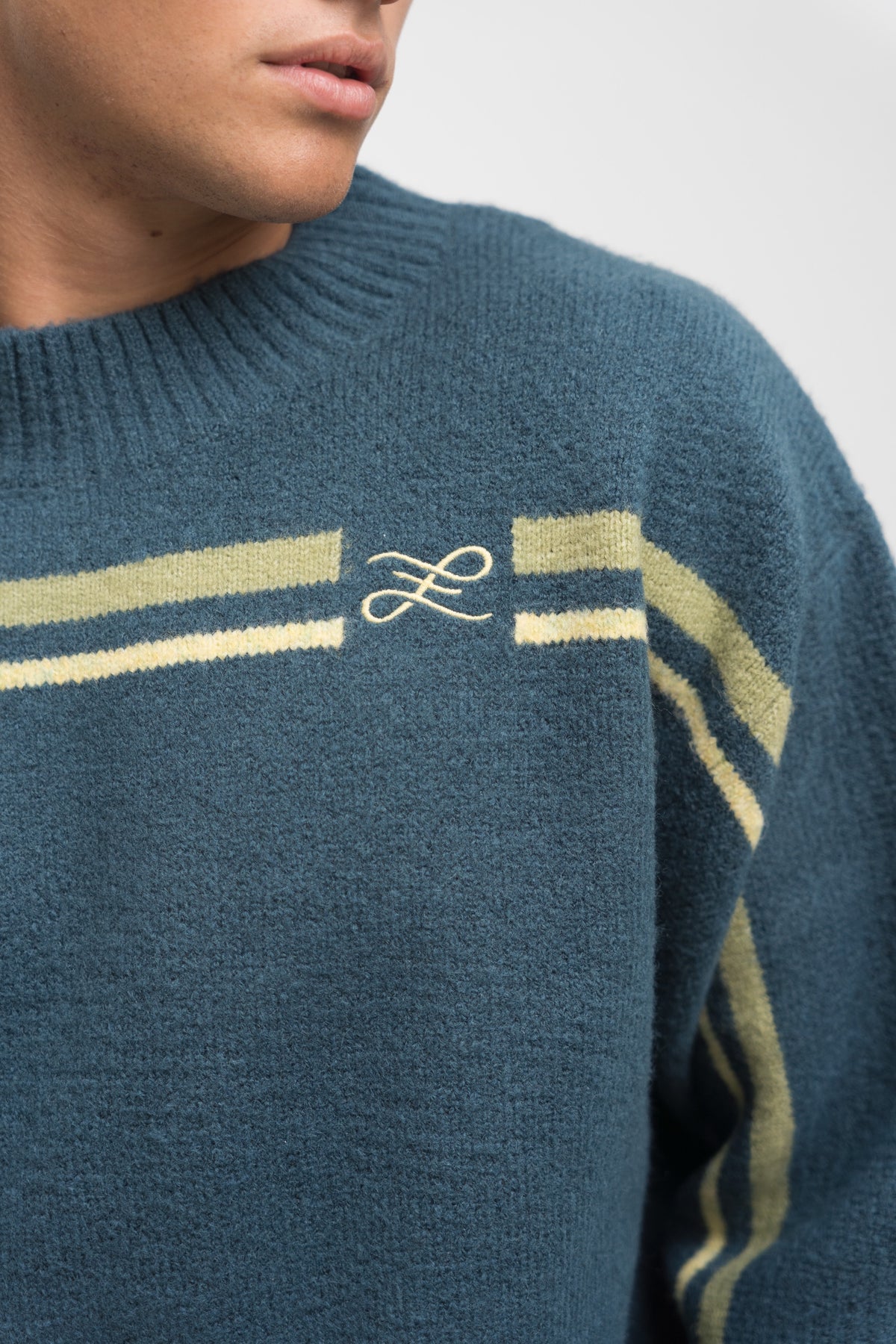 PETROL MERIDIAN KNIT SWEATER