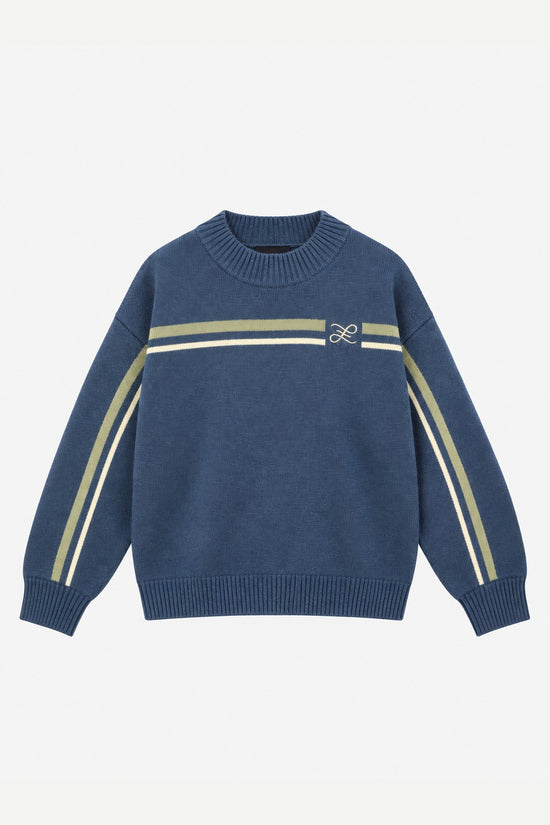PETROL MERIDIAN KNIT SWEATER · delante (digital, portada)