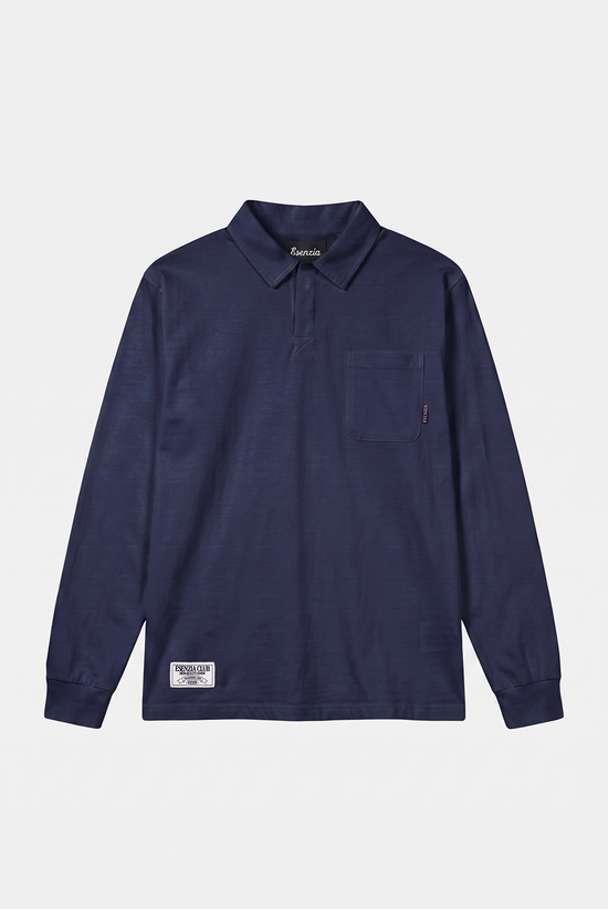 DARK BLUE COSTAL LONGSLEEVE POLO