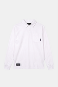 WHITE COSTAL LONGSLEEVE POLO
