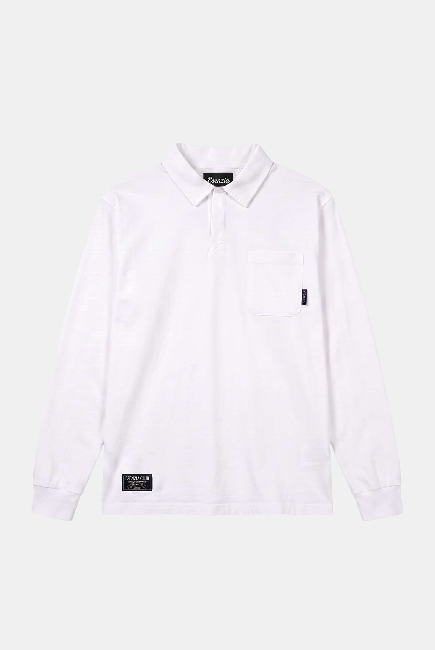 WHITE COSTAL LONGSLEEVE POLO
