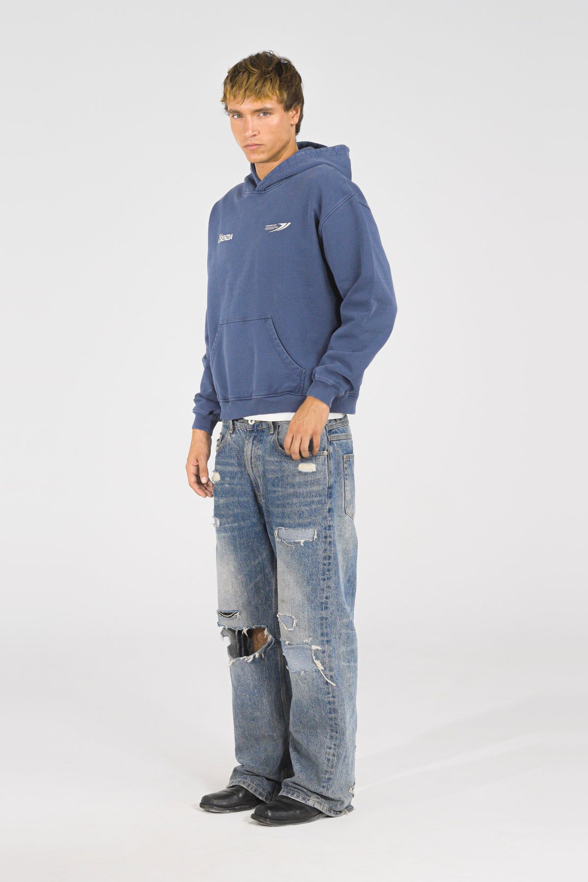 Prussian Harbour Hoodie — side