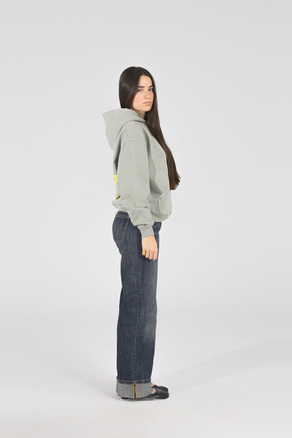 Sage Orbit Hoodie — side