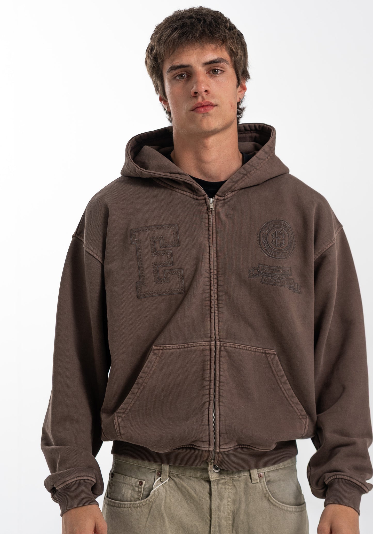 BROWN PATH ZIPPER