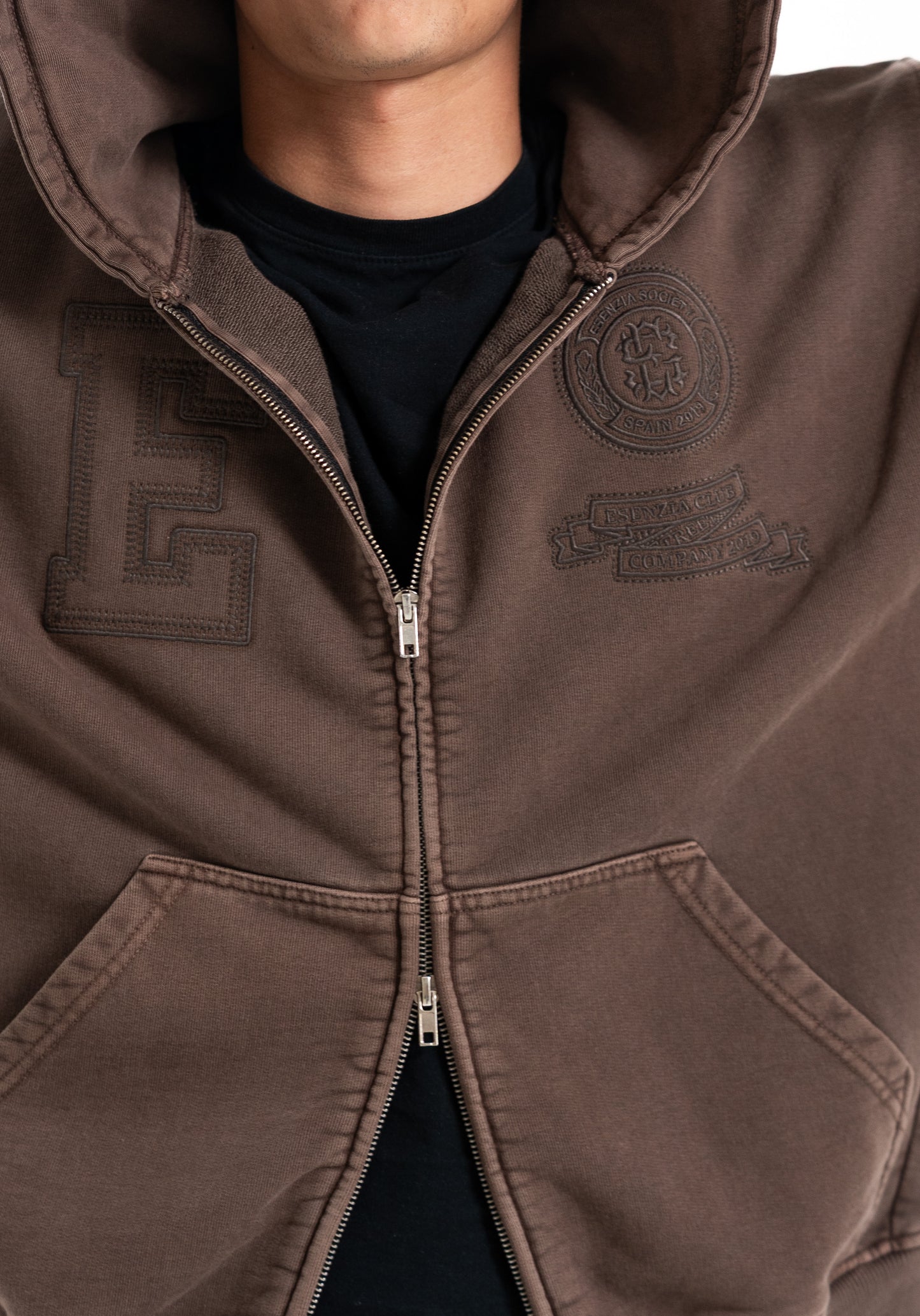 BROWN PATH ZIPPER