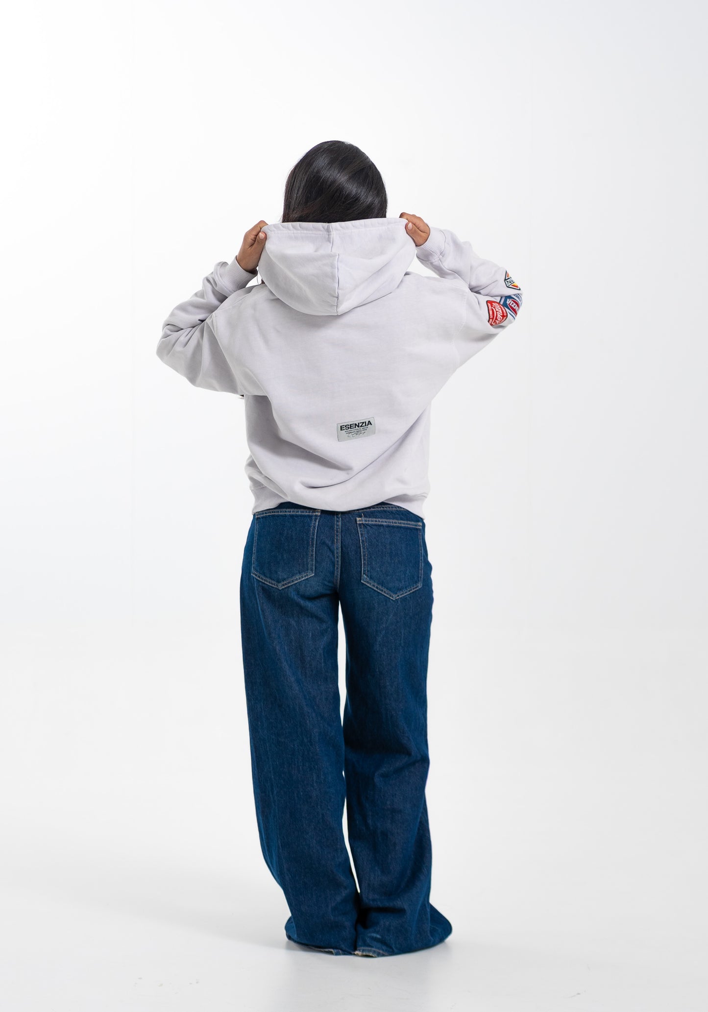 GREY BUTTONS HOODIE