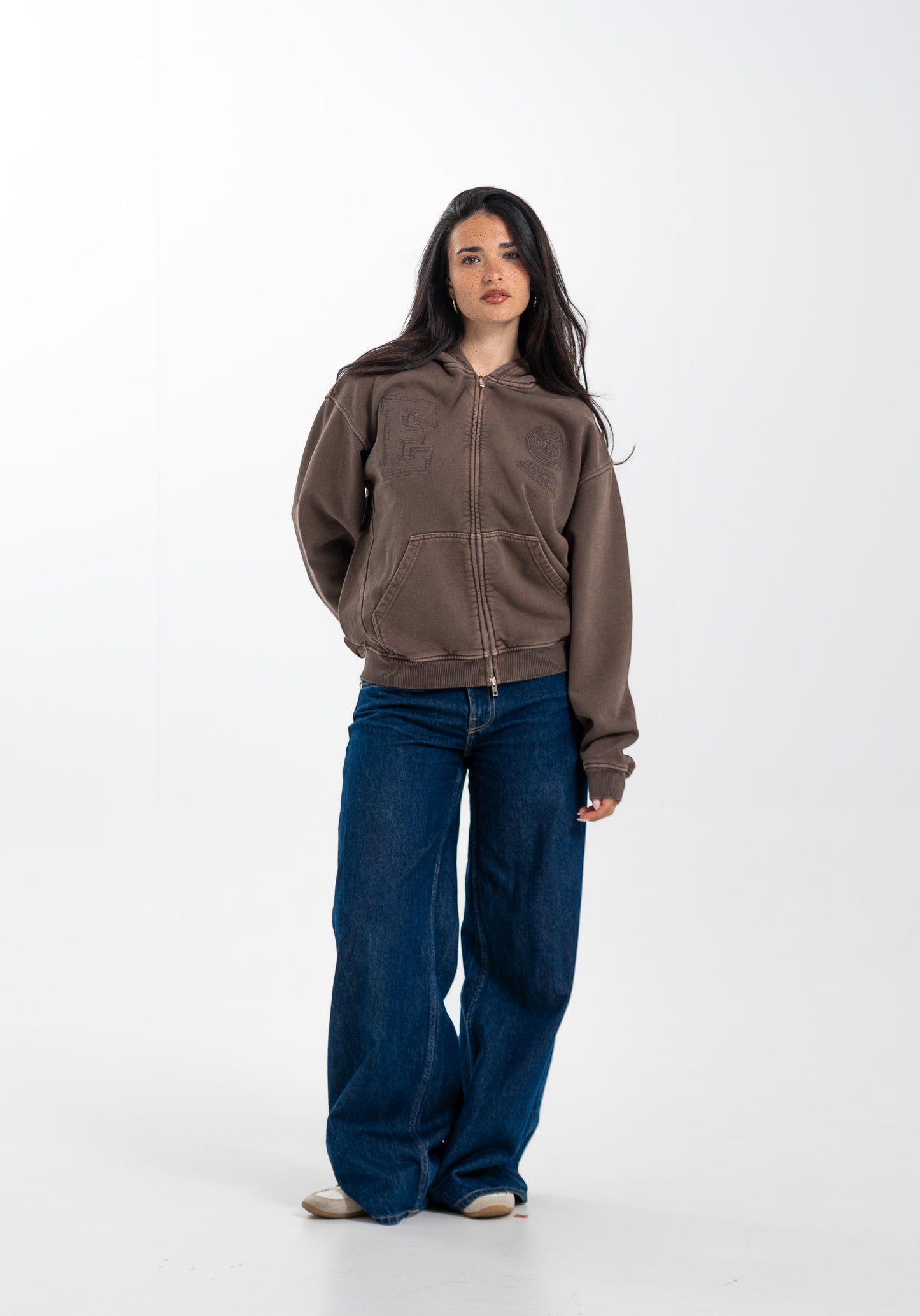 BROWN PATH ZIPPER