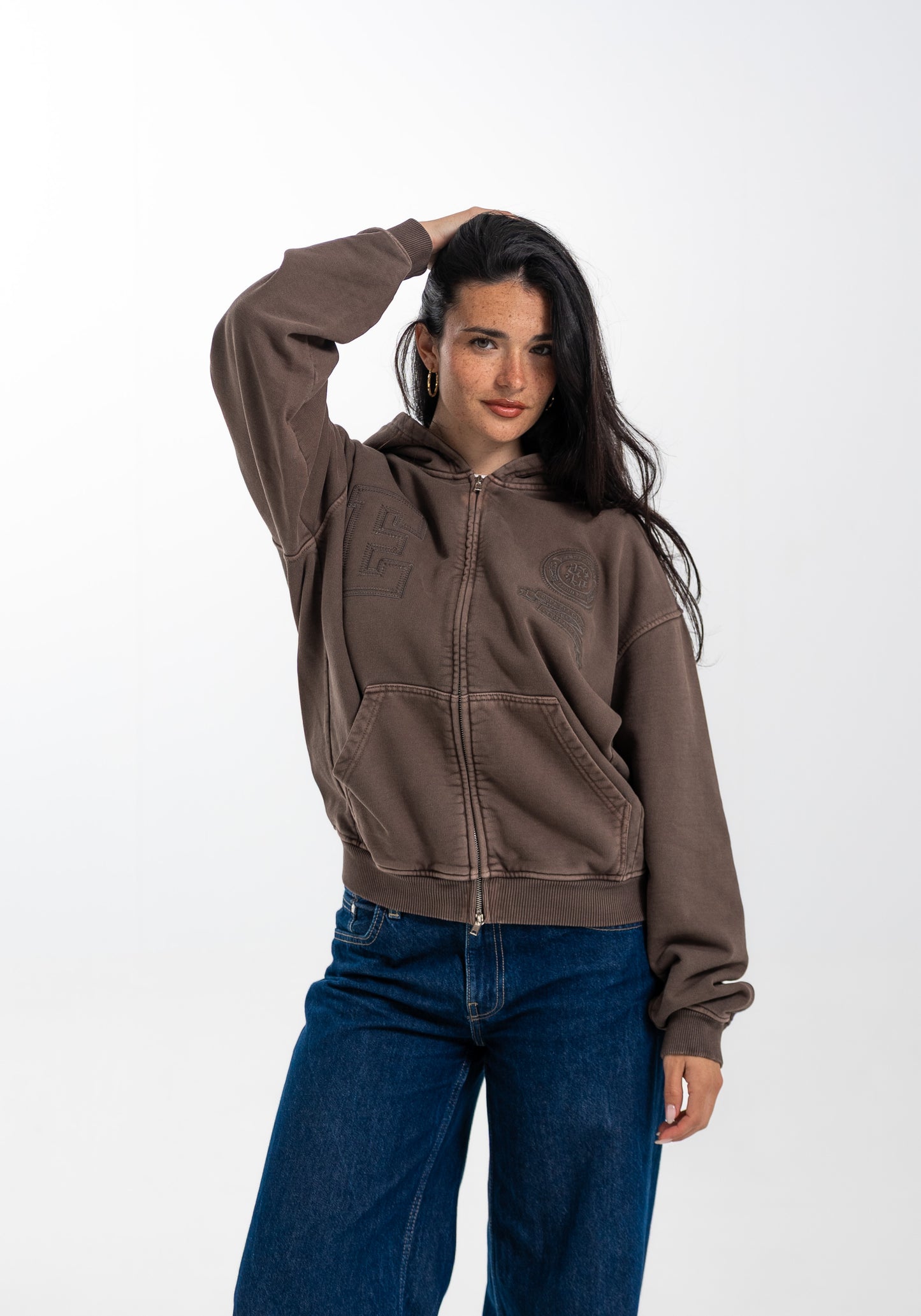 BROWN PATH ZIPPER