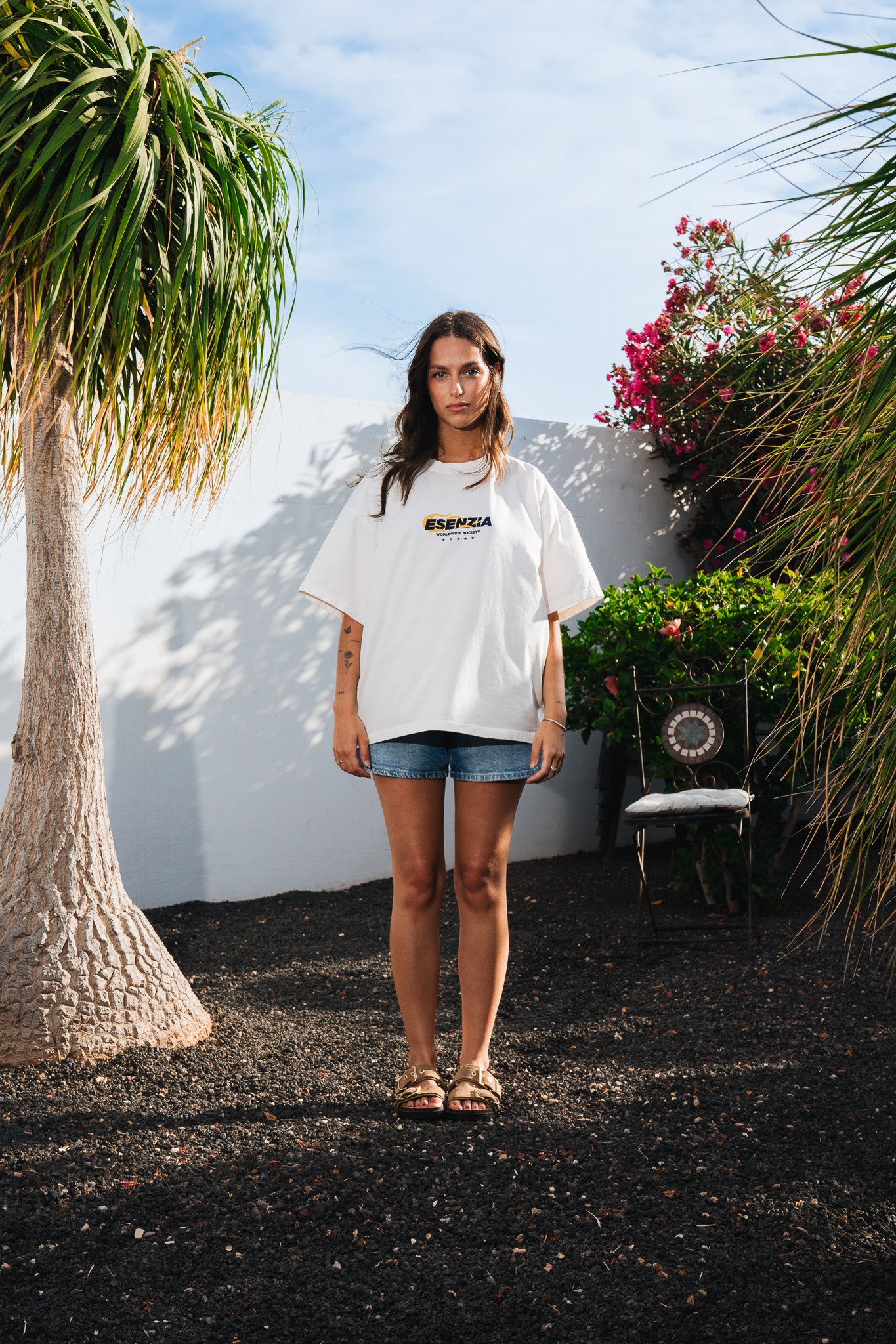 WHITE VOLCANO TEE