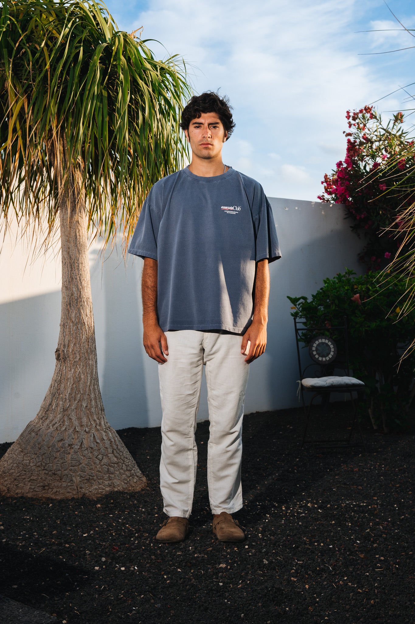 GREY TIMANFAYA TEE