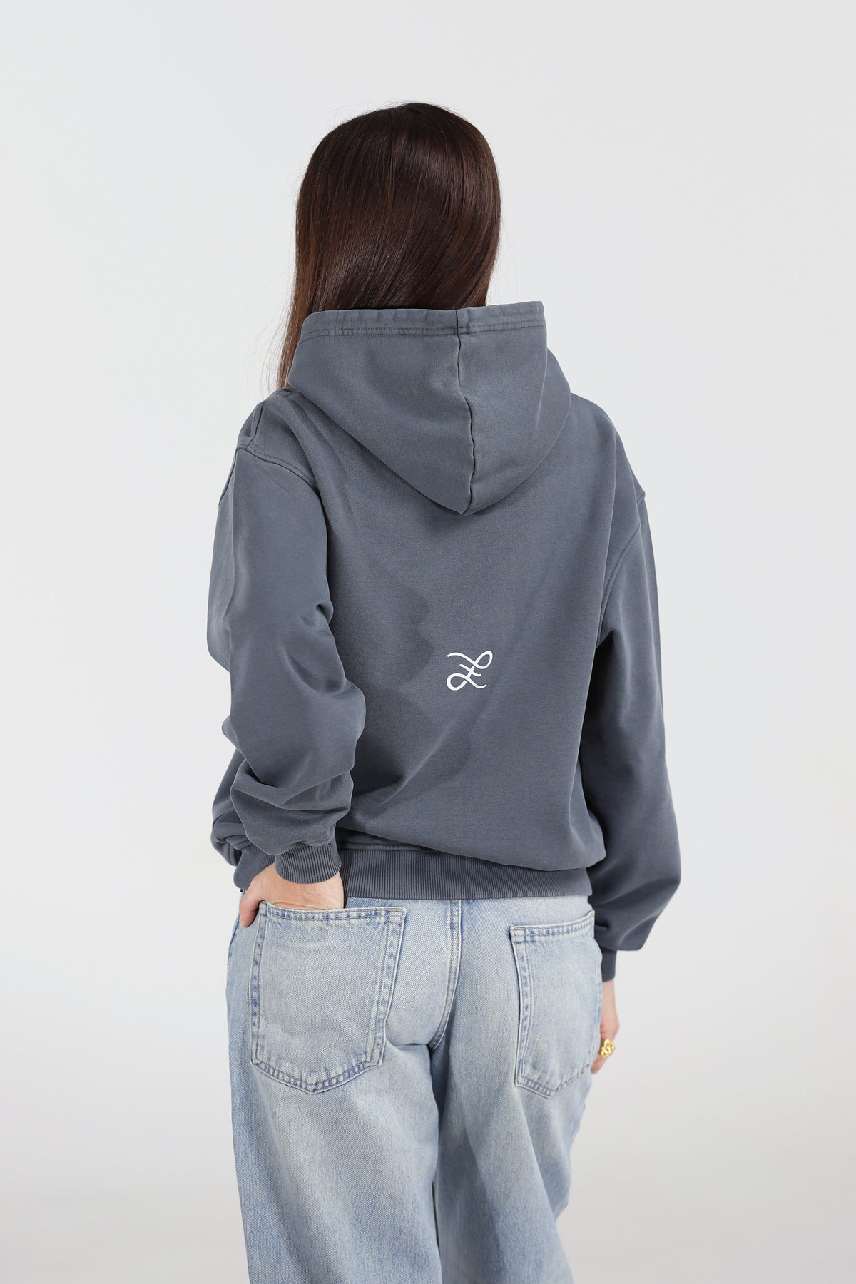 Spruce Supply Hoodie — back, on model
