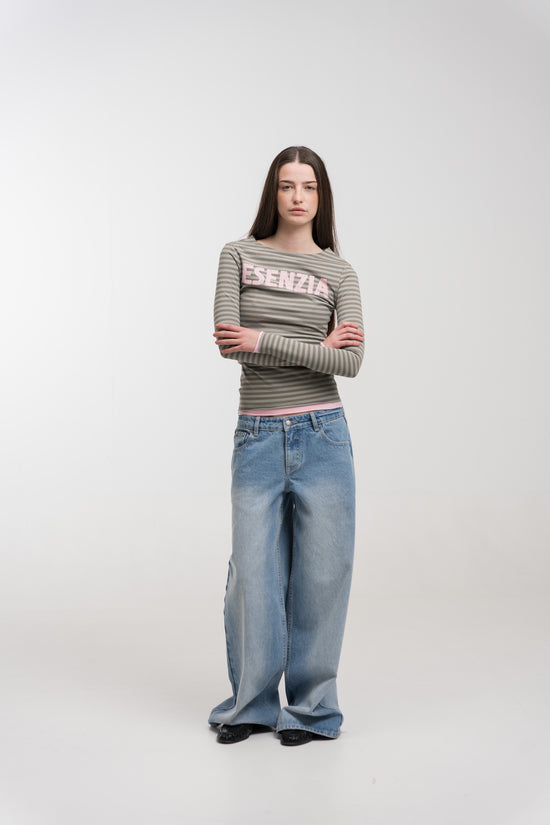 STONE RIBON JEANS
