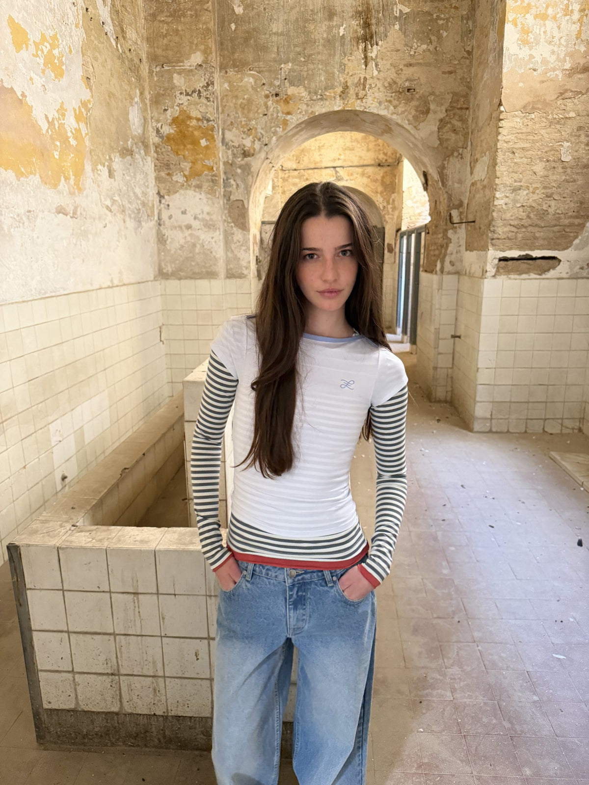WHITE RINGER TEE · The Shift (orgánico)