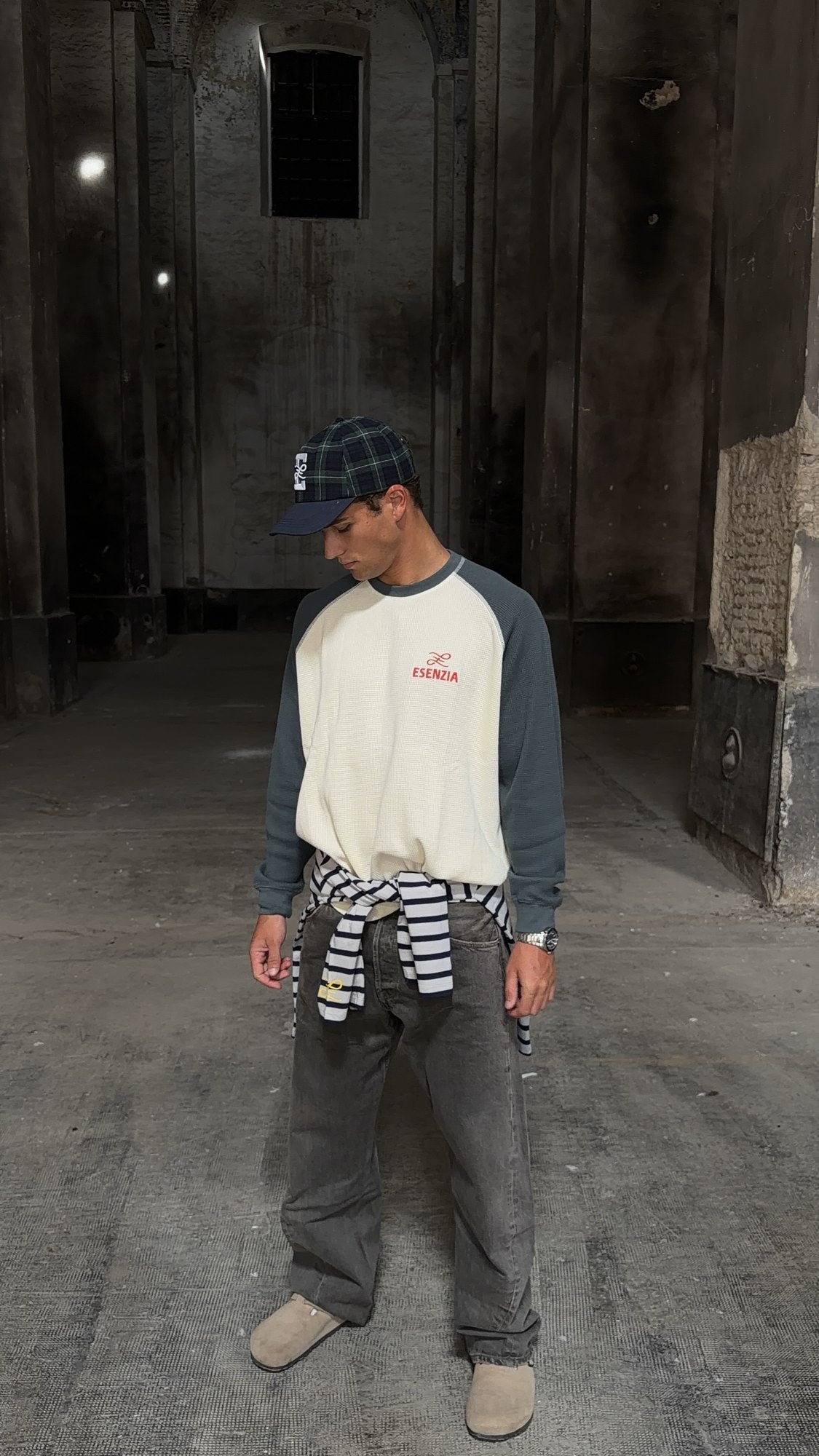 PETROL WAFFLE LONGSLEEVE · The Shift (orgánico)
