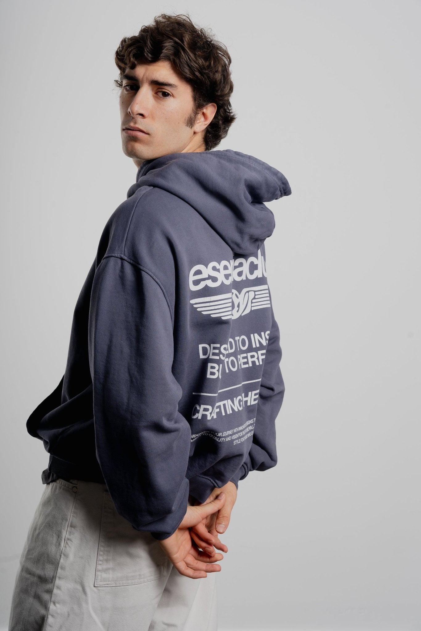 TIRE GREY RUSH HOODIE - Esenzia