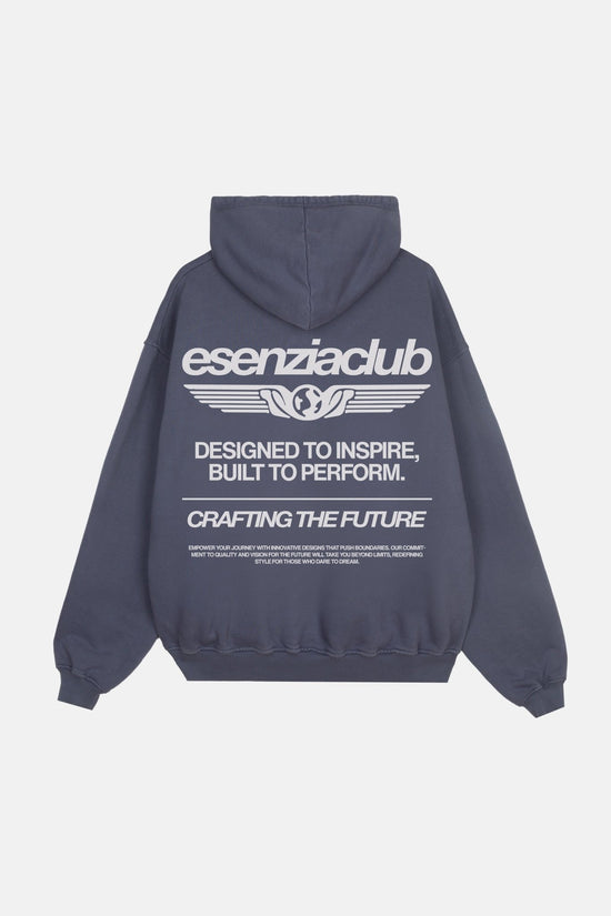 TIRE GREY RUSH HOODIE - Esenzia