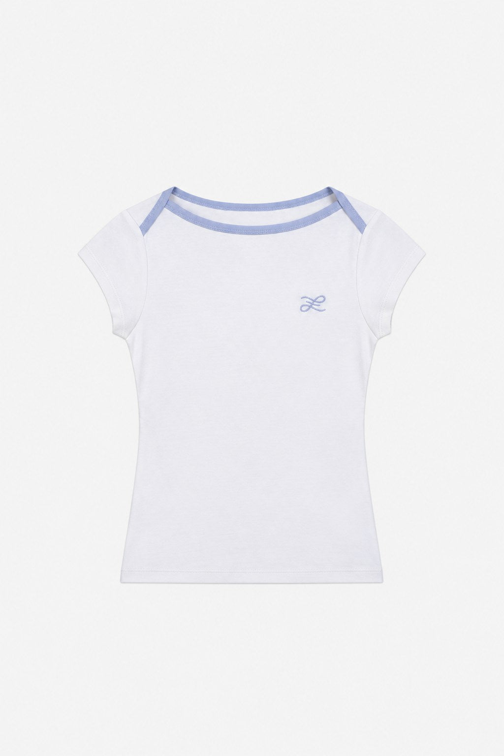 WHITE RINGER TEE · delante (digital, portada)