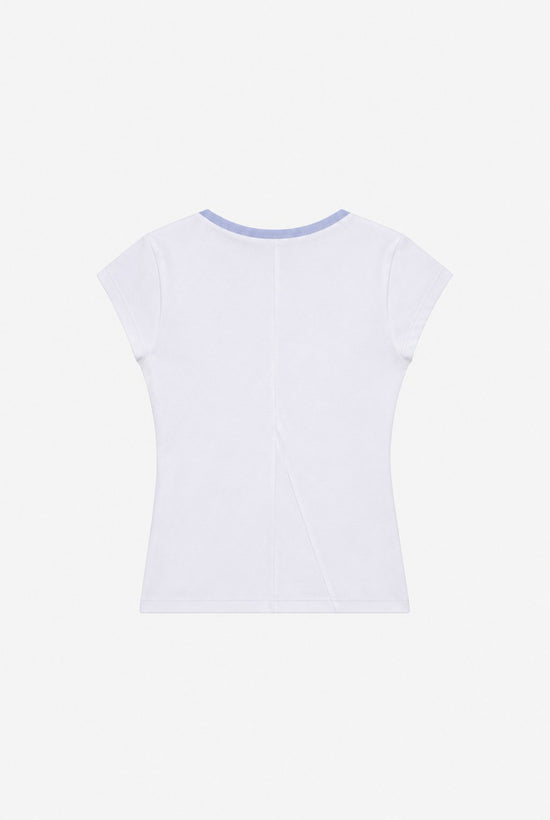 WHITE RINGER TEE · espalda (digital)