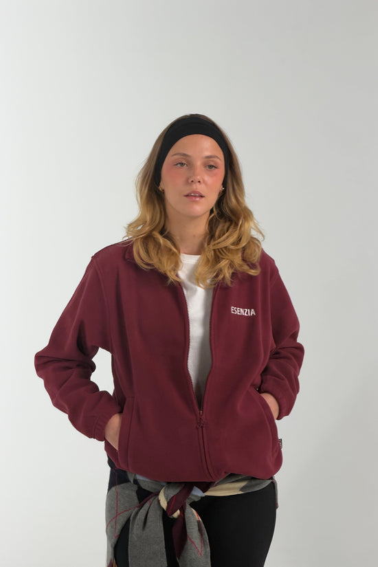 BURGUNDY CITY FLEECE