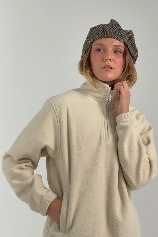 OFF-WHITE CLASSIC 1/4 ZIP FLEECE